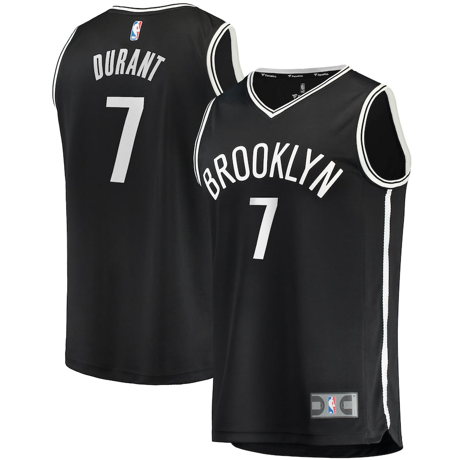 Kevin Durant Brooklyn Nets Fanatics Branded Youth 2019/20 Fast Break Replica Jersey Black - Icon Edition