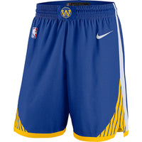 Thumbnail for Golden State Warriors Nike 2019/20 Icon Edition Swingman Shorts - Blue