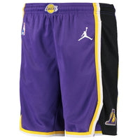Los Angeles Lakers Jordan Brand Youth 2019/20 Swingman Performance Shorts - Statement Edition - Purple