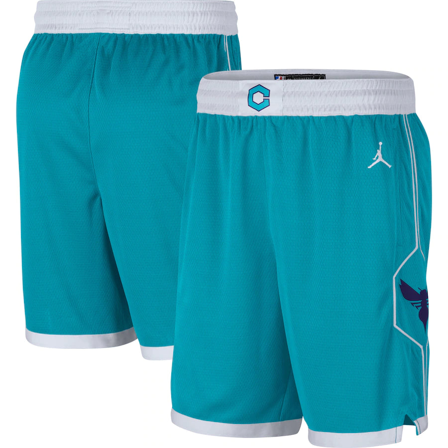 Charlotte Hornets Jordan Brand Teal/ 2020/21 Association Edition Performance Swingman Shorts