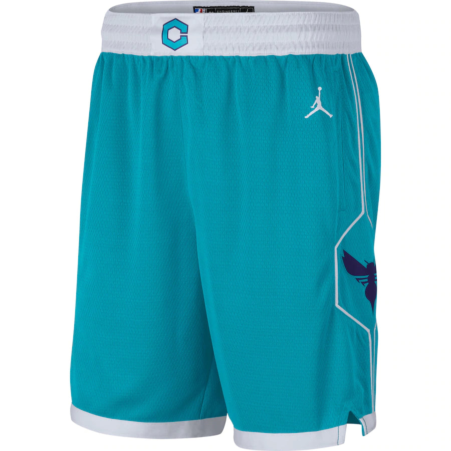 Charlotte Hornets Jordan Brand Teal/ 2020/21 Association Edition Performance Swingman Shorts