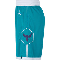 Thumbnail for Charlotte Hornets Jordan Brand Teal/ 2020/21 Association Edition Performance Swingman Shorts