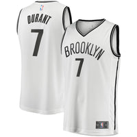 Thumbnail for Kevin Durant Brooklyn Nets Fanatics Branded Youth 2019/20 Fast Break Replica Jersey Black - Icon Edition