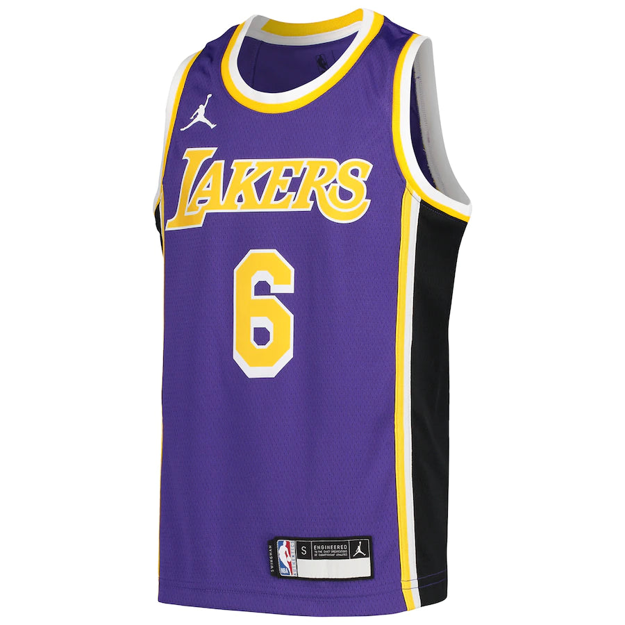 LeBron James Los Angeles Lakers Jordan Brand Youth 2020/21 Player Jersey - Statement Edition - Purple
