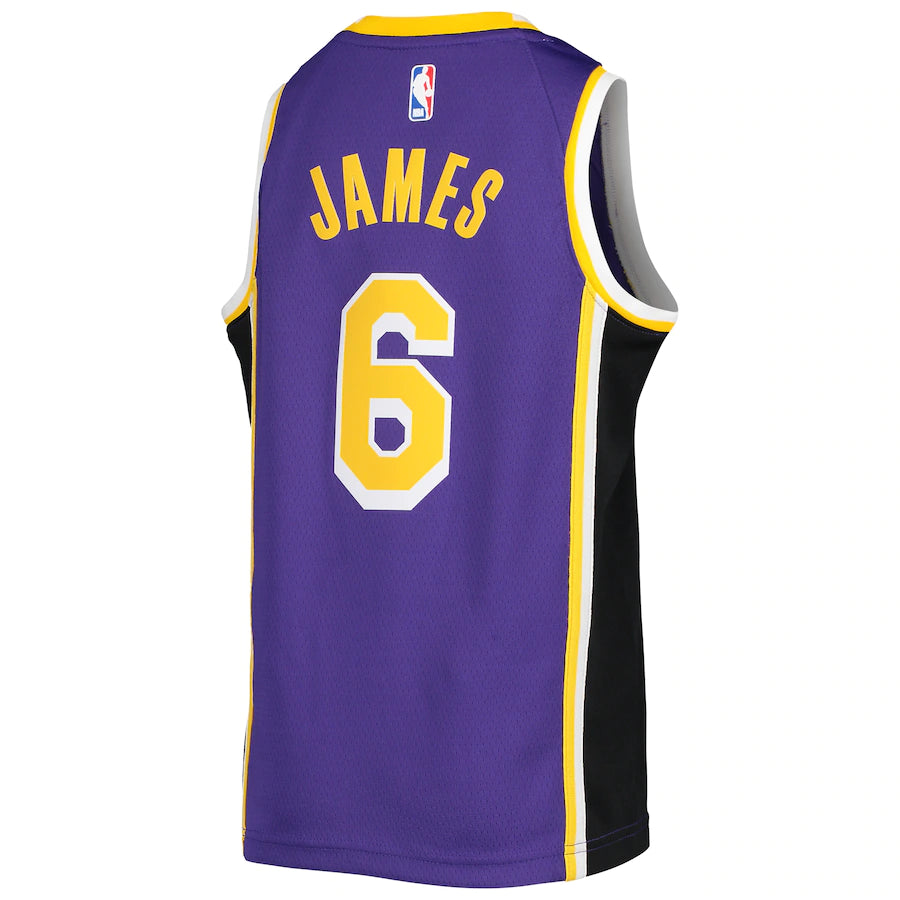 LeBron James Los Angeles Lakers Jordan Brand Youth 2020/21 Player Jersey - Statement Edition - Purple