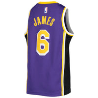 Thumbnail for LeBron James Los Angeles Lakers Jordan Brand Youth 2020/21 Player Jersey - Statement Edition - Purple