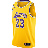 Thumbnail for LeBron James Los Angeles Lakers Nike 2020/21 Swingman Jersey Gold - Icon Edition