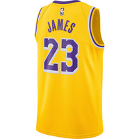 Thumbnail for LeBron James Los Angeles Lakers Nike 2020/21 Swingman Jersey Gold - Icon Edition