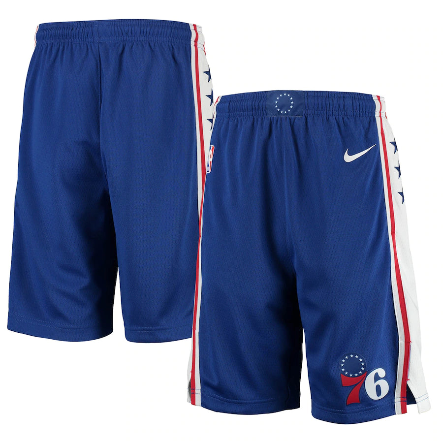Philadelphia 76ers Nike Youth 2020/21 Swingman Shorts - Icon Edition - Royal