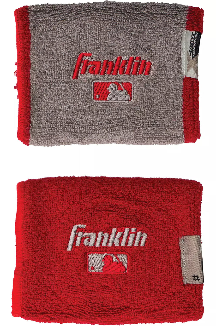Franklin MLB X-Vent Reversible Wristbands - 2 Pack