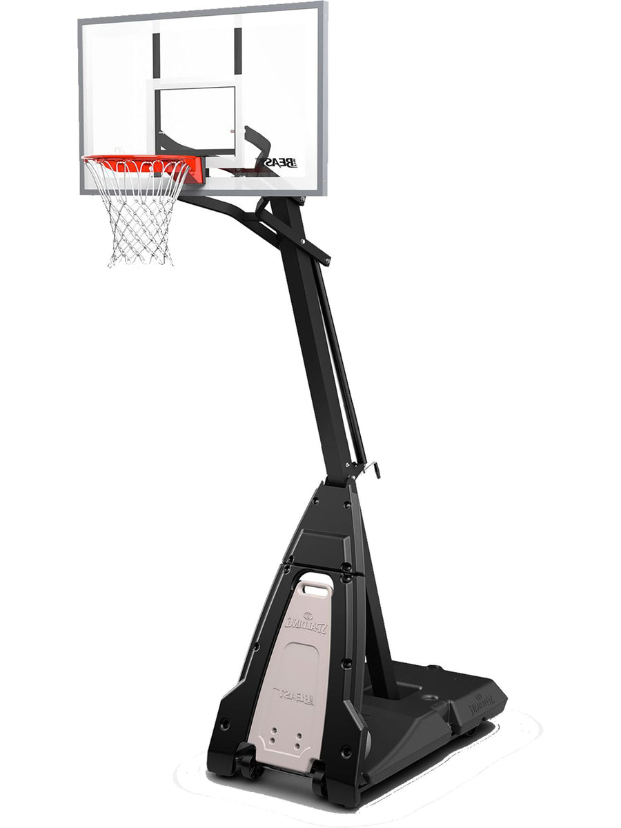 Spalding The Beast 60" Tempered Glass Portable Basketball Hoop