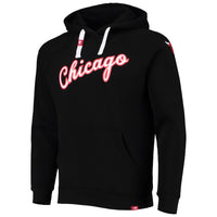 Thumbnail for Chicago Bulls Sportiqe 2021/22 City Edition Olsen Tri-Blend Pullover Hoodie - Black