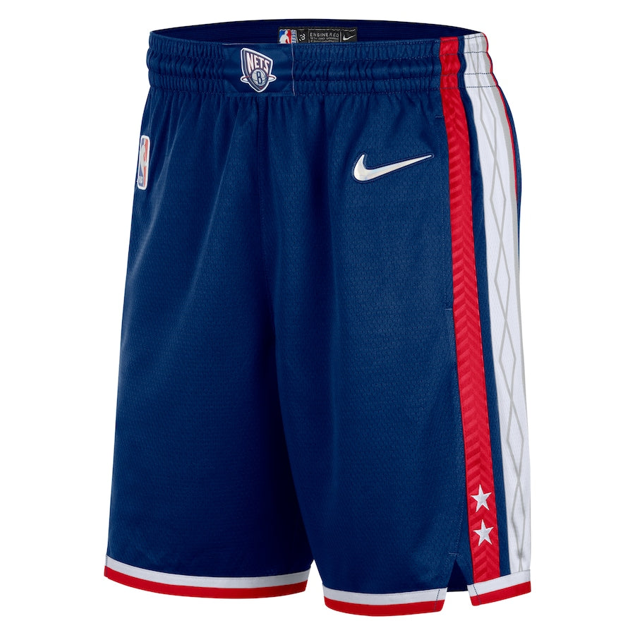 Brooklyn Nets Nike 2021/22 City Edition Swingman Shorts - Navy