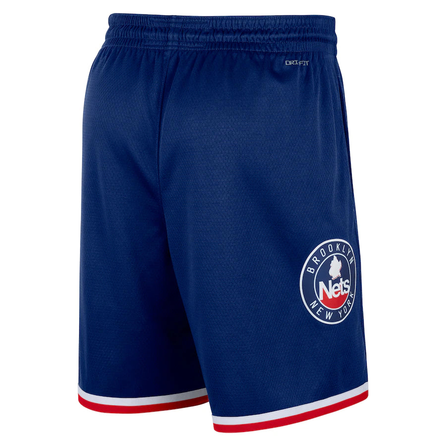 Brooklyn Nets Nike 2021/22 City Edition Swingman Shorts - Navy