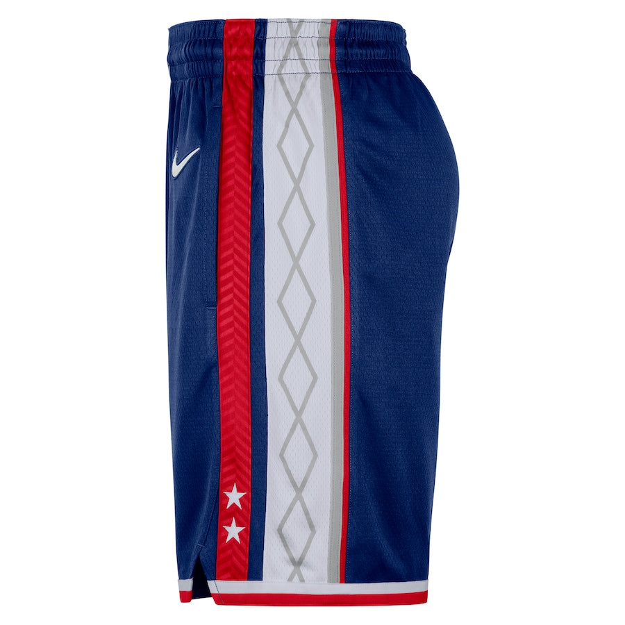 Brooklyn Nets Nike 2021/22 City Edition Swingman Shorts - Navy