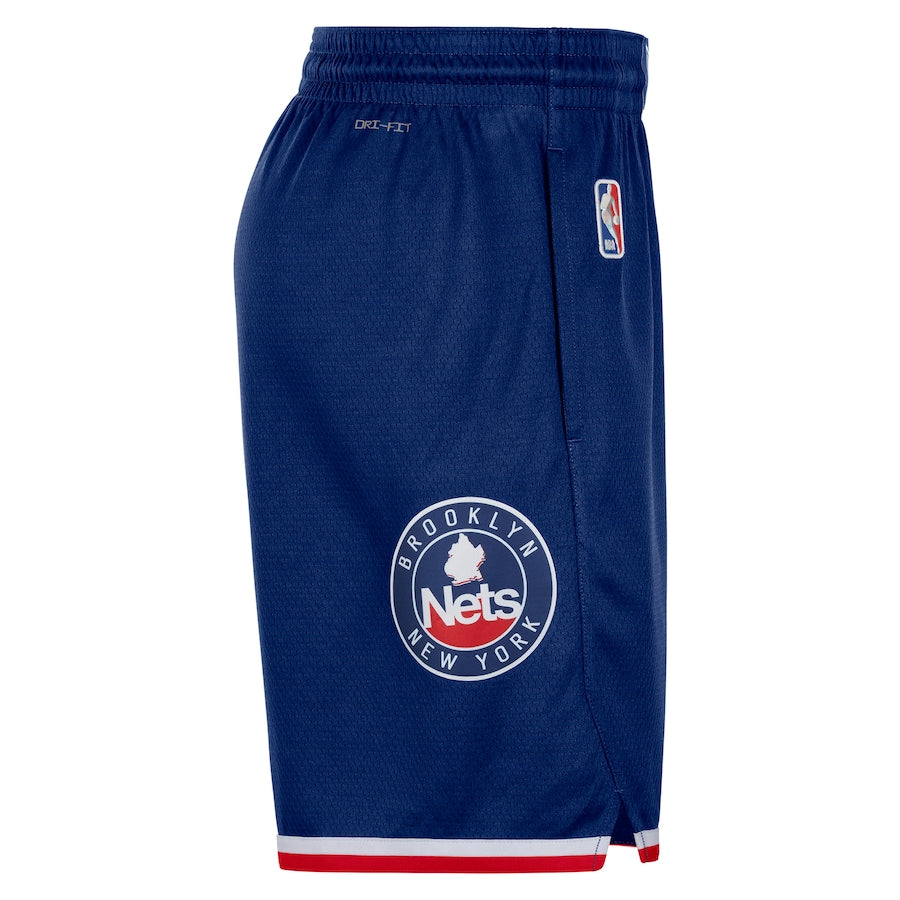 Brooklyn Nets Nike 2021/22 City Edition Swingman Shorts - Navy