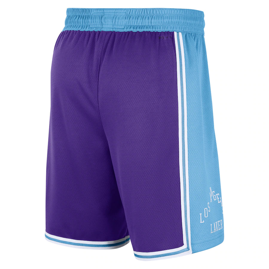 Los Angeles Lakers Nike 2021/22 City Edition Swingman Shorts - Purple/Blue