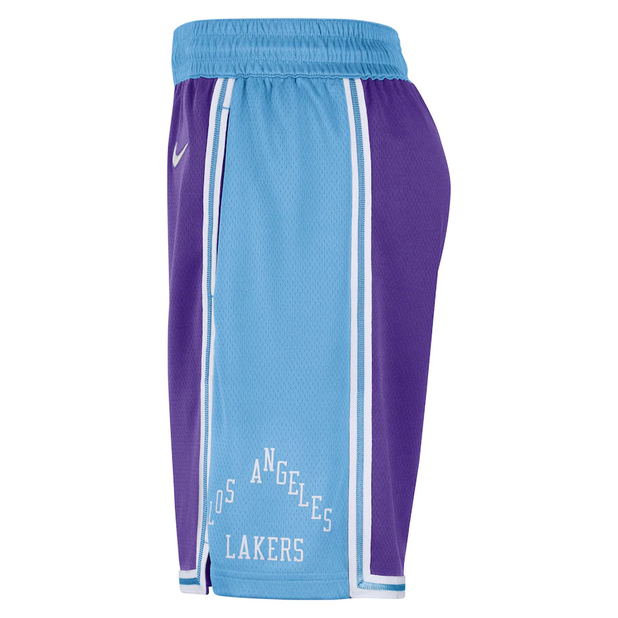 Los Angeles Lakers Nike 2021/22 City Edition Swingman Shorts - Purple/Blue