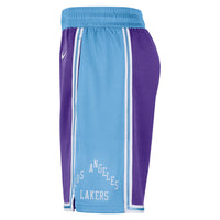 Thumbnail for Los Angeles Lakers Nike 2021/22 City Edition Swingman Shorts - Purple/Blue