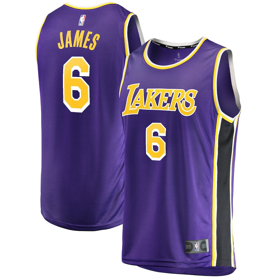 LeBron James Los Angeles Lakers Fanatics Branded Youth 2021/22 #6 Fast Break Replica Player Jersey Gold - Icon Edition