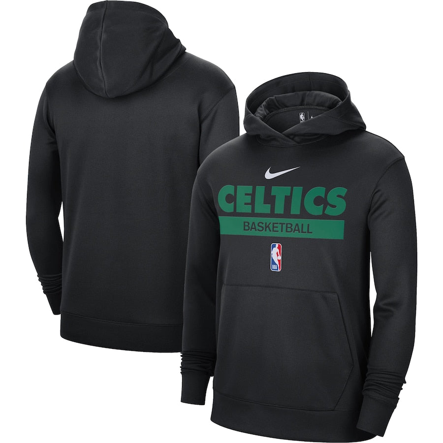 Boston Celtics Nike 2022/23 Spotlight On-Court Practice Performance Pullover Hoodie - Black