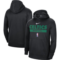 Thumbnail for Boston Celtics Nike 2022/23 Spotlight On-Court Practice Performance Pullover Hoodie - Black