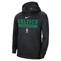 Thumbnail for Boston Celtics Nike 2022/23 Spotlight On-Court Practice Performance Pullover Hoodie - Black