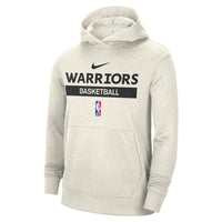 Thumbnail for Golden State Warriors Nike 2022/23 Spotlight On-Court Practice Performance Pullover Hoodie - Black