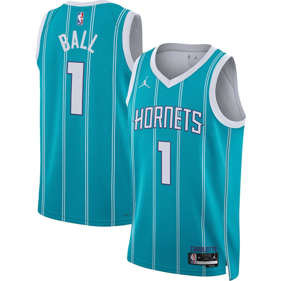 LaMelo Ball Charlotte Hornets Jordan Brand Unisex 2022/23 Swingman Jersey - Icon Edition - Teal