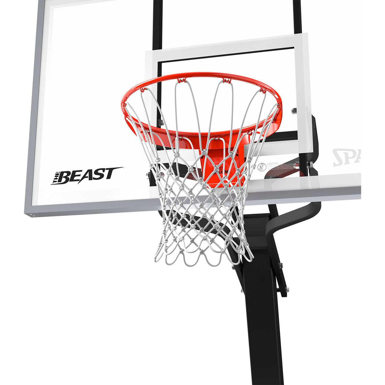 Spalding The Beast 60" Tempered Glass Portable Basketball Hoop