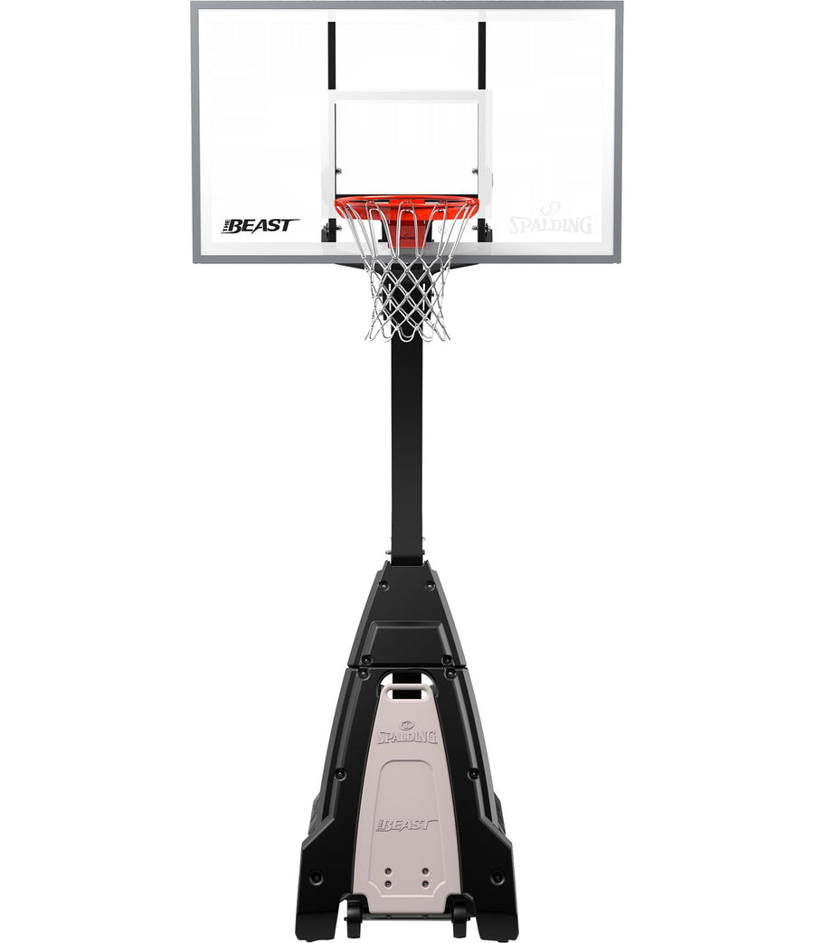 Spalding The Beast 60" Tempered Glass Portable Basketball Hoop