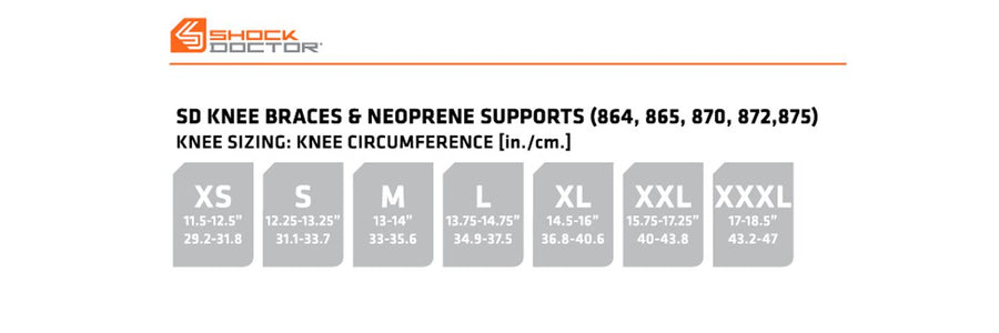 Shock Doctor Knee Stabilizer w/ Flexible Support Stays