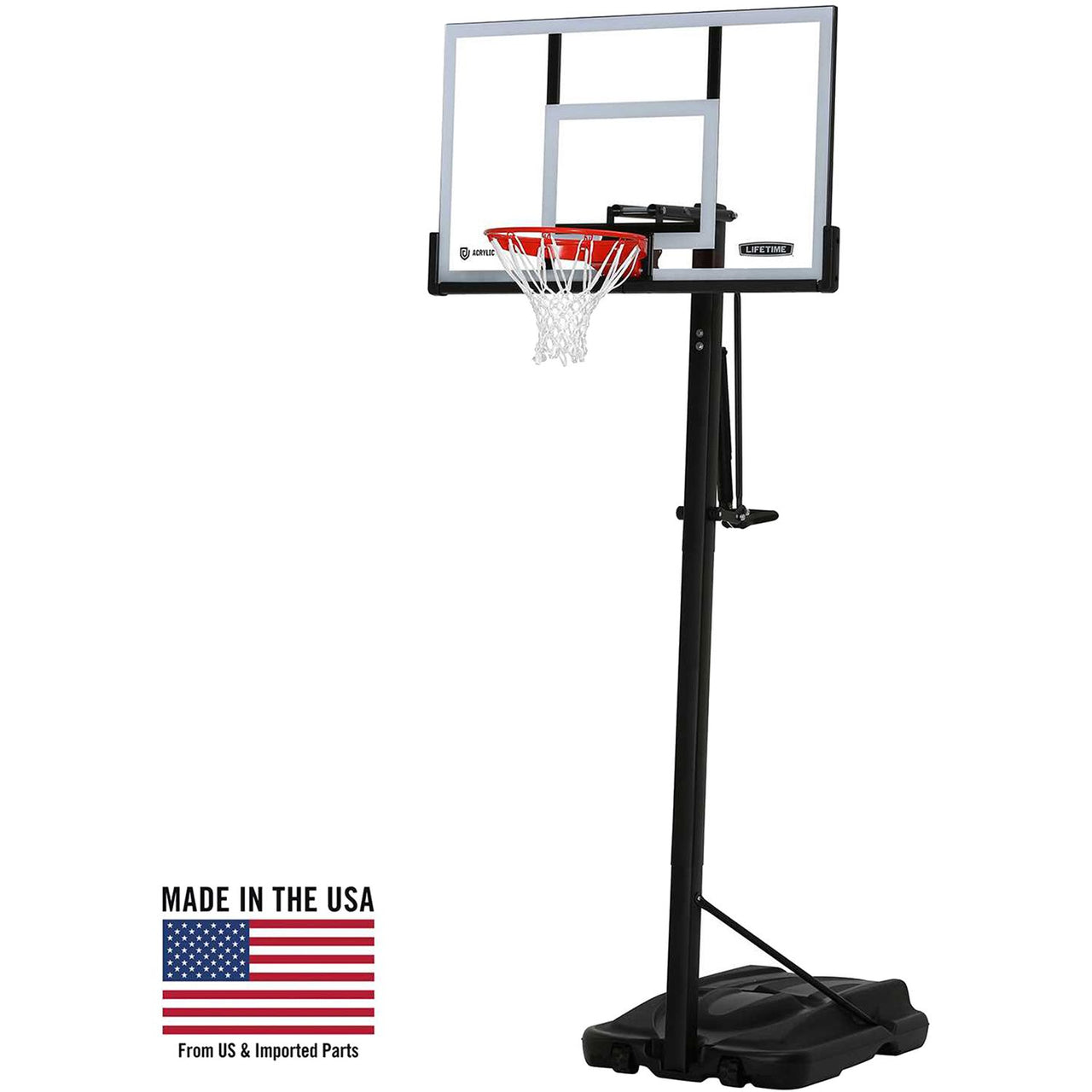 Lifetime 54'' Steel Framed Acrylic Portable Basketball Hoop