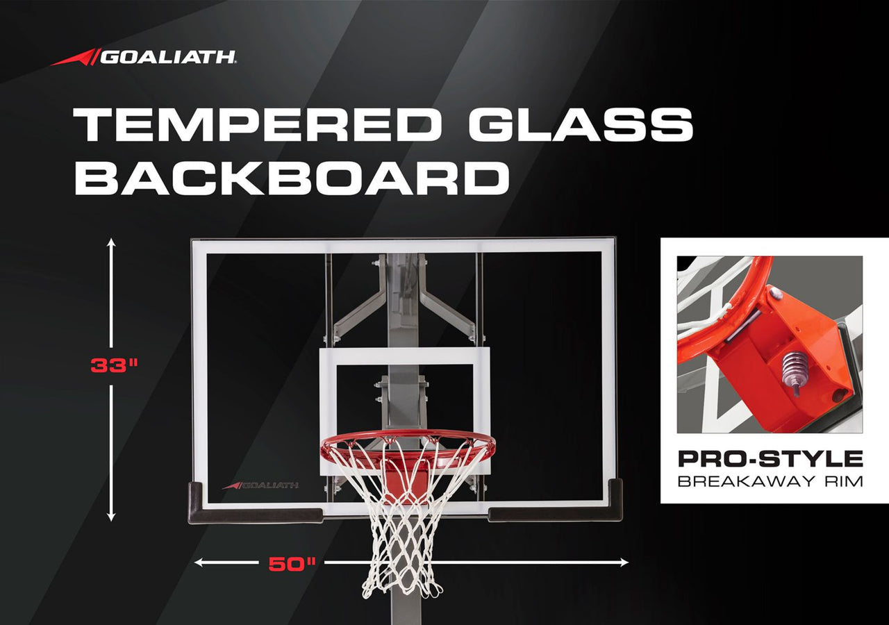 Goaliath 50” Warrior In-Ground Basketball Hoop
