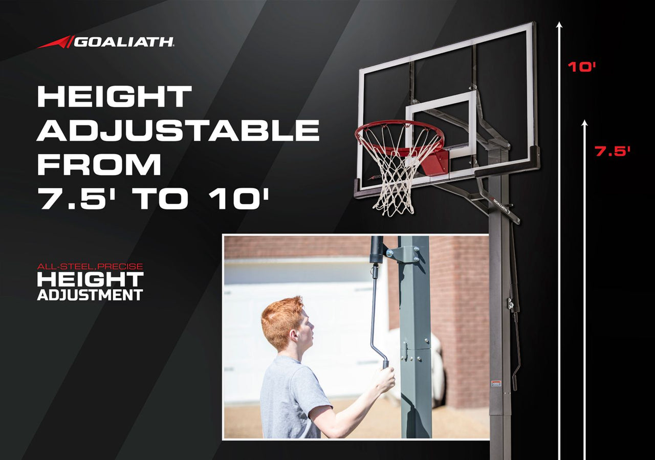 Goaliath 50” Warrior In-Ground Basketball Hoop