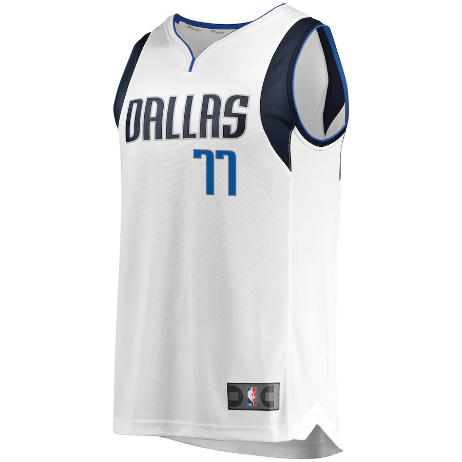 Luka Doncic Dallas Mavericks Fanatics Branded Fast Break Men's Replica Jersey - Association Edition - White