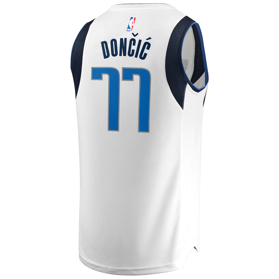 Luka Doncic Dallas Mavericks Fanatics Branded Fast Break Men's Replica Jersey - Association Edition - White