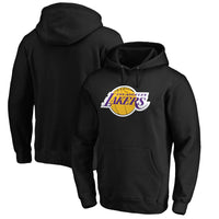 Thumbnail for Los Angeles Lakers Fanatics Branded Icon Primary Logo Fitted Pullover Hoodie - Black