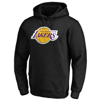 Thumbnail for Los Angeles Lakers Fanatics Branded Icon Primary Logo Fitted Pullover Hoodie - Black