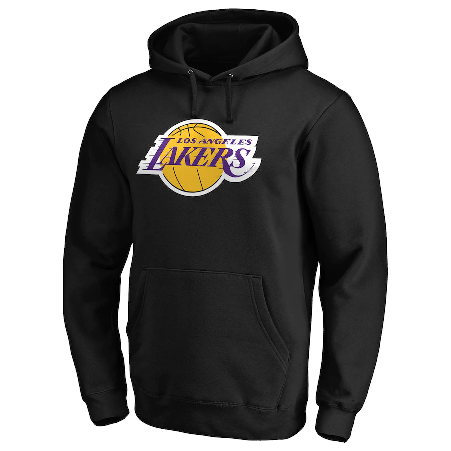 Los Angeles Lakers Fanatics Branded Icon Primary Logo Fitted Pullover Hoodie - Black