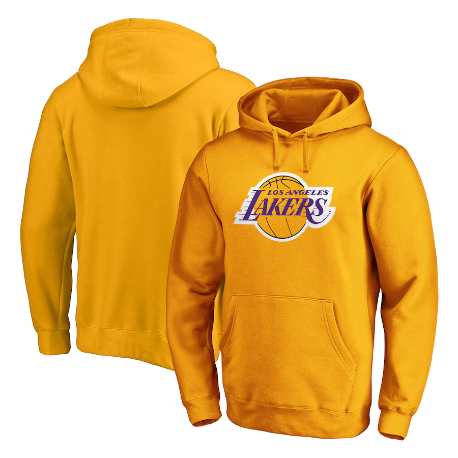 Los Angeles Lakers Fanatics Branded Icon Primary Logo Fitted Pullover Hoodie - Black