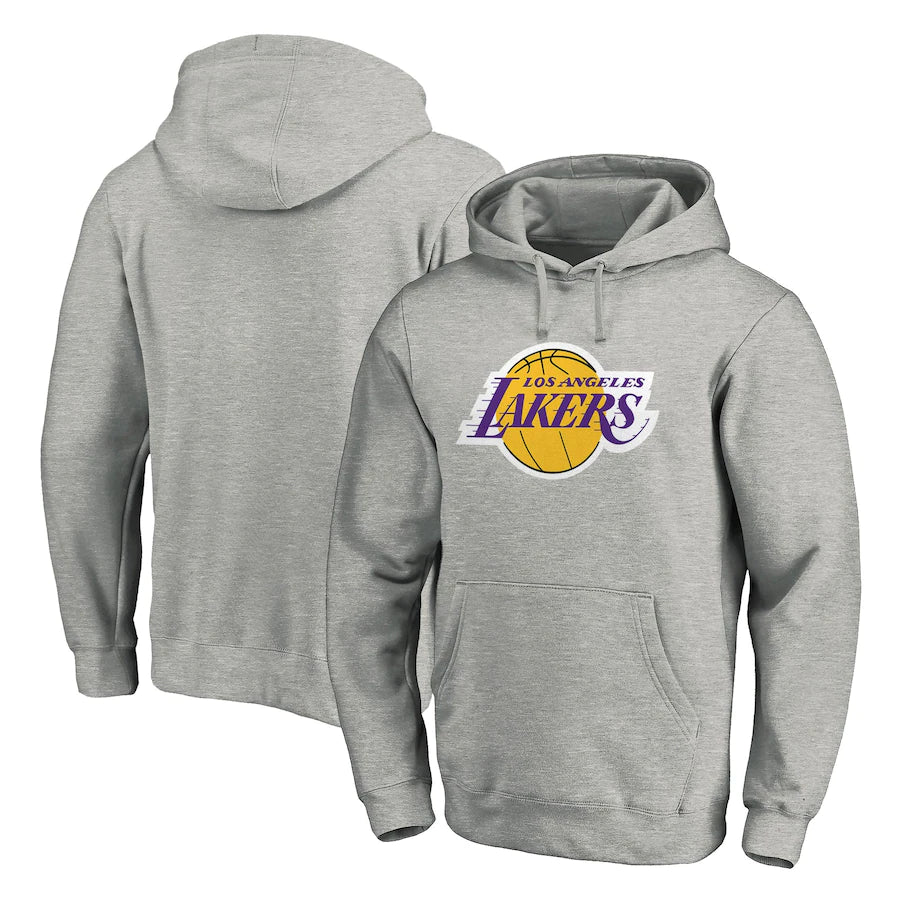 Los Angeles Lakers Fanatics Branded Icon Primary Logo Fitted Pullover Hoodie - Black