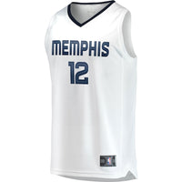 Thumbnail for Ja Morant Memphis Grizzlies Fanatics Branded Fast Break Replica Player Jersey - Association Edition - White