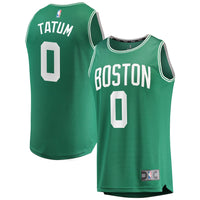 Thumbnail for Jayson Tatum Boston Celtics Fanatics Branded Fast Break Replica Jersey Kelly Green - Icon Edition