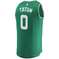 Thumbnail for Jayson Tatum Boston Celtics Fanatics Branded Fast Break Replica Jersey Kelly Green - Icon Edition