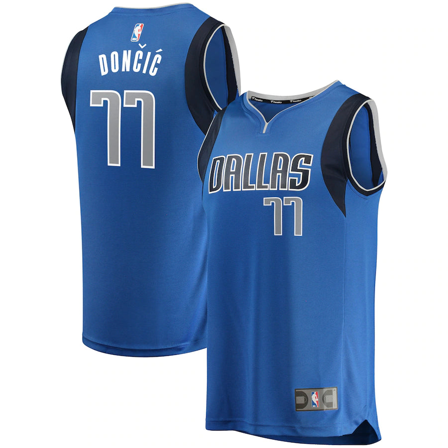 Luka Doncic Dallas Mavericks Fanatics Branded Fast Break Replica Jersey Blue - Icon Edition