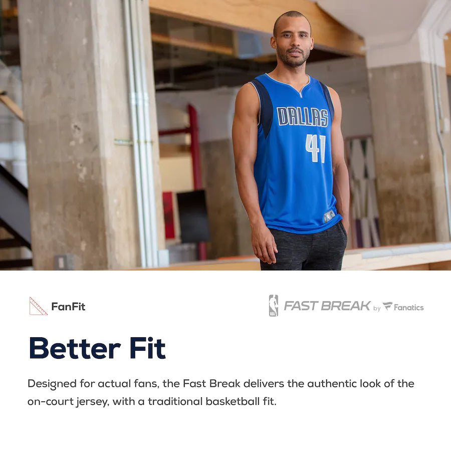 Luka Doncic Dallas Mavericks Fanatics Branded Fast Break Replica Jersey Blue - Icon Edition