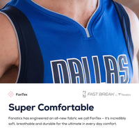 Luka Doncic Dallas Mavericks Fanatics Branded Fast Break Replica Jersey Blue - Icon Edition