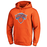 Thumbnail for New York Knicks Fanatics Branded Icon Primary Logo Fitted Pullover Hoodie - Heather Gray