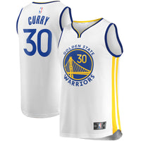 Thumbnail for Stephen Curry Golden State Warriors Fanatics Branded Fast Break Replica Player Jersey - White - Association Edition